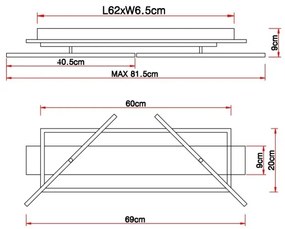 Plafonieră BEATRIX LED/32W/230V Globo 67296D1