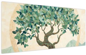 Tablou – Mozaic elegant cu arbore (120x50 cm)