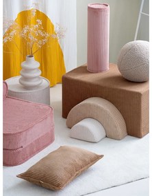 Teren de joacă din spumă maro 3 buc. din catifea reiată înălțime 37 cm 75x49 cm Rainbow Montessori – Wigiwama