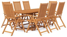 3079640 vidaXL Set mobilier de grădină, 9 piese, lemn masiv de acacia