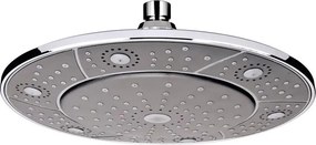 Palarie de dus rotunda Invena Socho 240 mm crom - gri