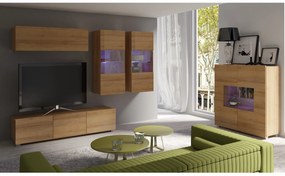Mobilier living Calabria C6 (Stejar auriu) (fără iluminat). 1051613