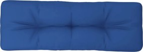 vidaXL Pernă de paleți, albastru regal, 120x40x12 cm, material textil