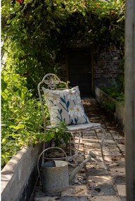 Scaun de exterior, alb, din metal, cu aspect vintage, Abeille