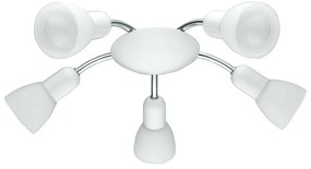 Eglo 75305 - Plafonieră cu spoturi LED DAKAR 5xE14/3,5W/230V albă