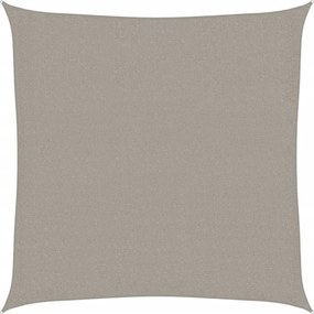 vidaXL Pânză parasolar, gri deschis, 3,6x3,6 m, pătrat, 160 g/m², HDPE