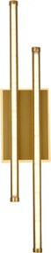 Aplică LED ERSTE Flame 30W Auriu 505x100x50mm, 2850lm, 3CCT Dimabilă, Corp Iluminat Perete Modern, Design Luxos, Ideală Living, Hol, Dormitor