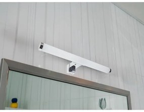 Lampă LED pentru oglindă de baie, 8 W, 230 V, 30 cm, IP44, crom lucios
