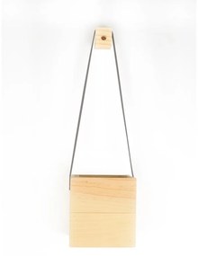 Ghiveci din lemn de brad Surdic Colgante, 17 x 62 cm, gri