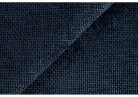 Canapea albastru-închis cu tapițerie din chenille 140 cm Freya – Ropez