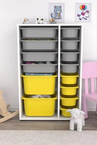 Organizator jucării Dremonka 7 (alb + Gri + galben). 1124308