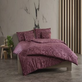 Lenjerie de pat din bumbac Kvalitex Tokyo vișiniu, 140 x 220 cm, 70 x 90 cm, 140 x 220 cm, 70 x 90 cm