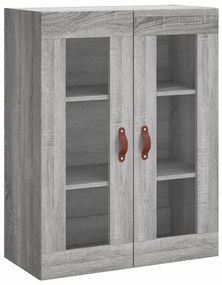 vidaXL Dulap montat pe perete, gri sonoma, 69,5x34x90 cm