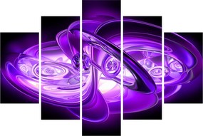 Tabloul fractalilor în violet (150x105 cm)