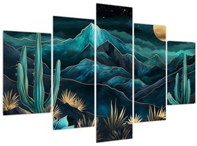 Tablou - Noapte turcoaz (150x105 cm)