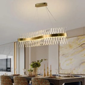 Lustră LED de cristal dimabilă pe cablu LED/95W/230V + telecomandă