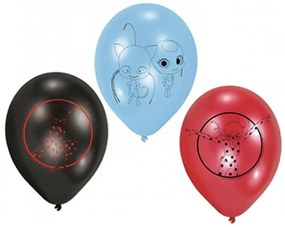 Miraculos: Buburuza și Motan Noir City balon 6 buc 9 inch (22,8 cm)