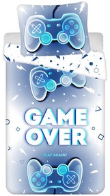 Gamer Game Over set lenjerie de pat 140×200cm, 70×90 cm