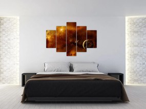 Tablou - Planete cu nebuloasă (150x105 cm)