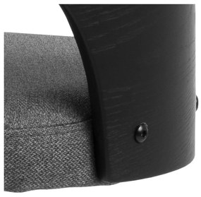 Scaune de bar gri-închis cu înălțime ajustabilă 2 buc. (înălțime șezut 84 cm) Lucy – Actona