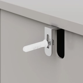 Bufet minimalist pentru sufragerie, Gri | Aosom Romania