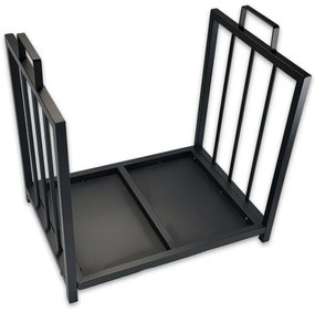 Suport metalic Aldotrade pentru lemne cu geantă detransport, 51 x 37 x 50,5 cm