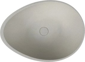 Chiuvetă gri deschis din beton 53x39 cm Punc – Sapho