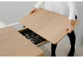 Masă de dining extensibilă din lemn masiv de stejar 90x200 cm Heart'n'Soul – UMAGE