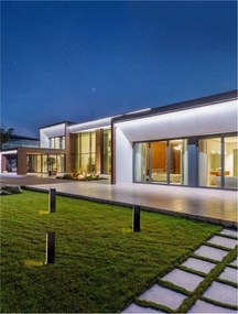 Stalp LED de exterior pentru terasa sau gradina, SASSO H-40cm