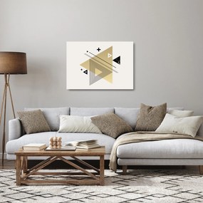 Tablou pe sticlă - Forme geometrice N⁰4 (70x50 cm)