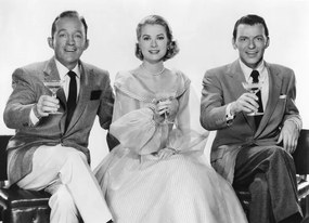 Fotografie Bing Crosby, Grace Kelly And Frank Sinatra.