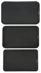 Klausberg KB 7980 set cuțit și placă de tăiat, 8 piese, Oțel inoxidabil, Suport, Negru/inox