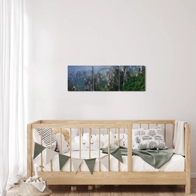 Tablou - Parcul forestier național Zhangjiajie (cu ceas) (90x30 cm)