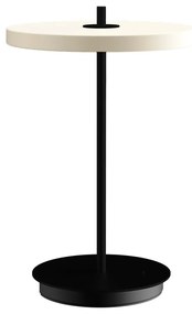 Veioză alb-negru LED din metal cu abajur din metal (înălțime 31 cm) Asteria Move – UMAGE