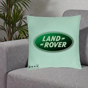 Perna Personalizata cu emblema Land Rover, 40x40 cm, Verde Menta, Husa Detasabila, Perna Inclusa, BEKZ®