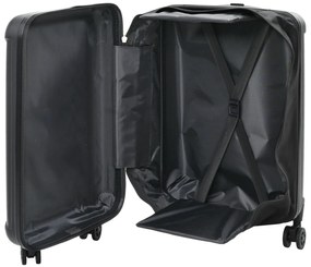 vidaXL Suntă pliabilă Hard Shell 20&#039;&#039; Neagră 34x23x55.5 cm ABS