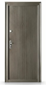 Usa metalica de exterior cu izolatie si vizor Novo Doors ND7003 , 2 yale,tabla 0,7 mm, balamale si clanta incluse, toc de 7 centimetri, pentru casa