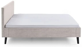 Pat matrimonial bej tapițat fără somieră 180x200 cm Avola – Meise Möbel