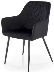 Scaun de bucătărie Kinzie, negru