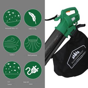 Deuba Aspirator electric de frunze 3 in 1