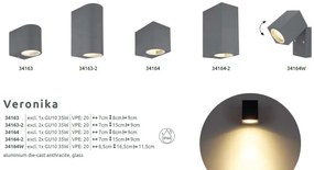 Aplica pentru exterior design modern IP44 Veronika natur