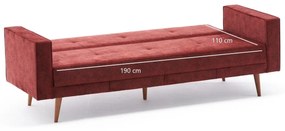 Canapea extensibila cu 3 locuri Glasgow, 214 x 90 x 75 cm