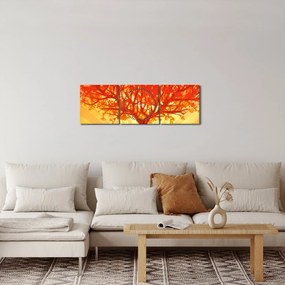 Tablou - Copac în lumina soarelui (cu ceas) (90x30 cm)