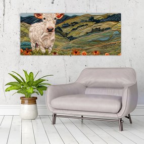 Tablou - Imitație de motiv tricotat (120x50 cm)