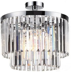 Light Prestige Vetro lampă de tavan 4x40 W crom-transparent LP-2910/4C