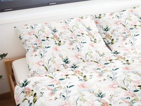 Lenjerie de pat din bumbac FLORI ROZ