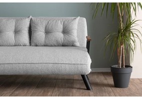 Canapea extensibilă QIRA, 2 locuri, gri