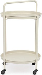 Măsuță de servire cu roți din oțel ø 44,5 cm Austin – Yes Everyday