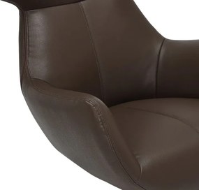 Fotoliu pivotant VOGUE piele sintetica maro