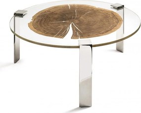 Masuta LUX design Glass-Wood FORESTA H-41cm, otel 7511926.98